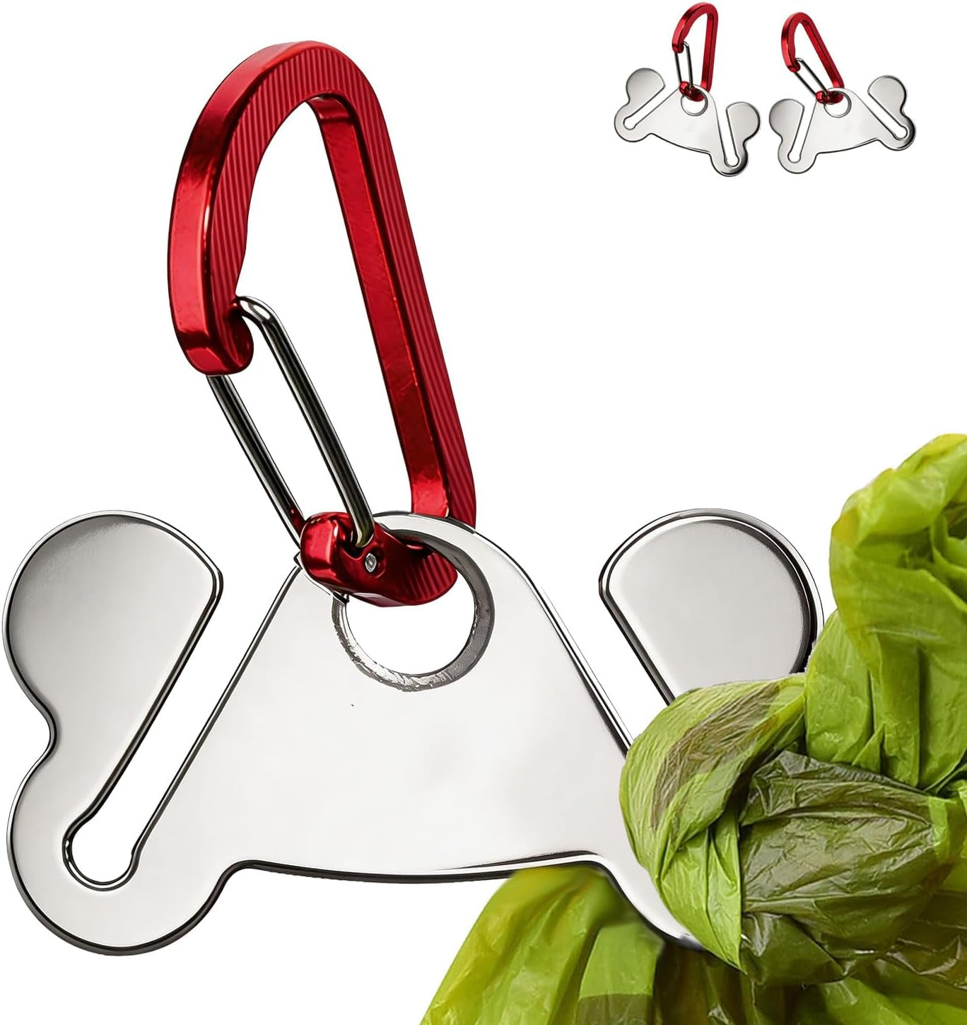 Hands-Free Dog Poop Bag Holder 2-Pack Ravli