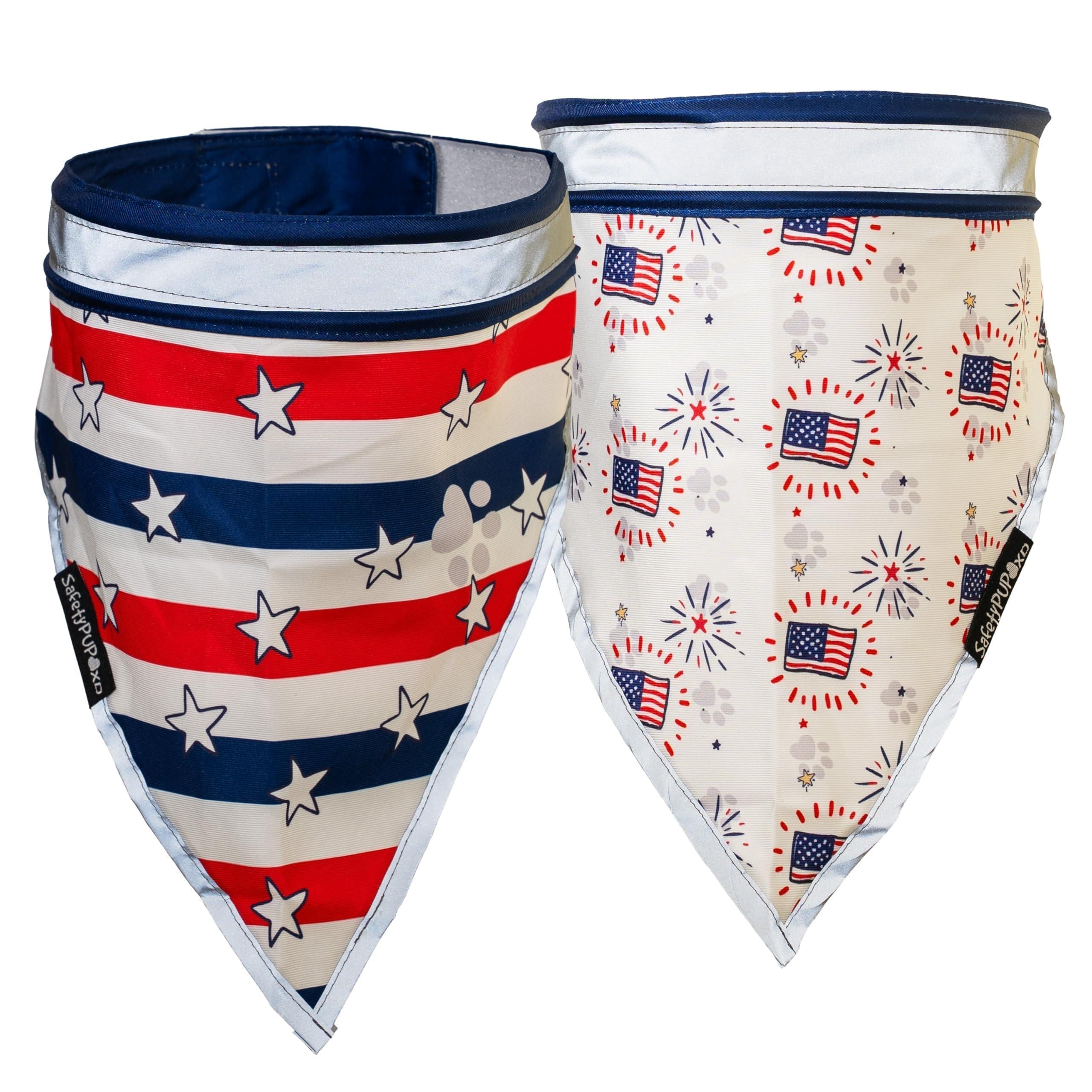 Reflective Pet Bandana 2-Pack Medium