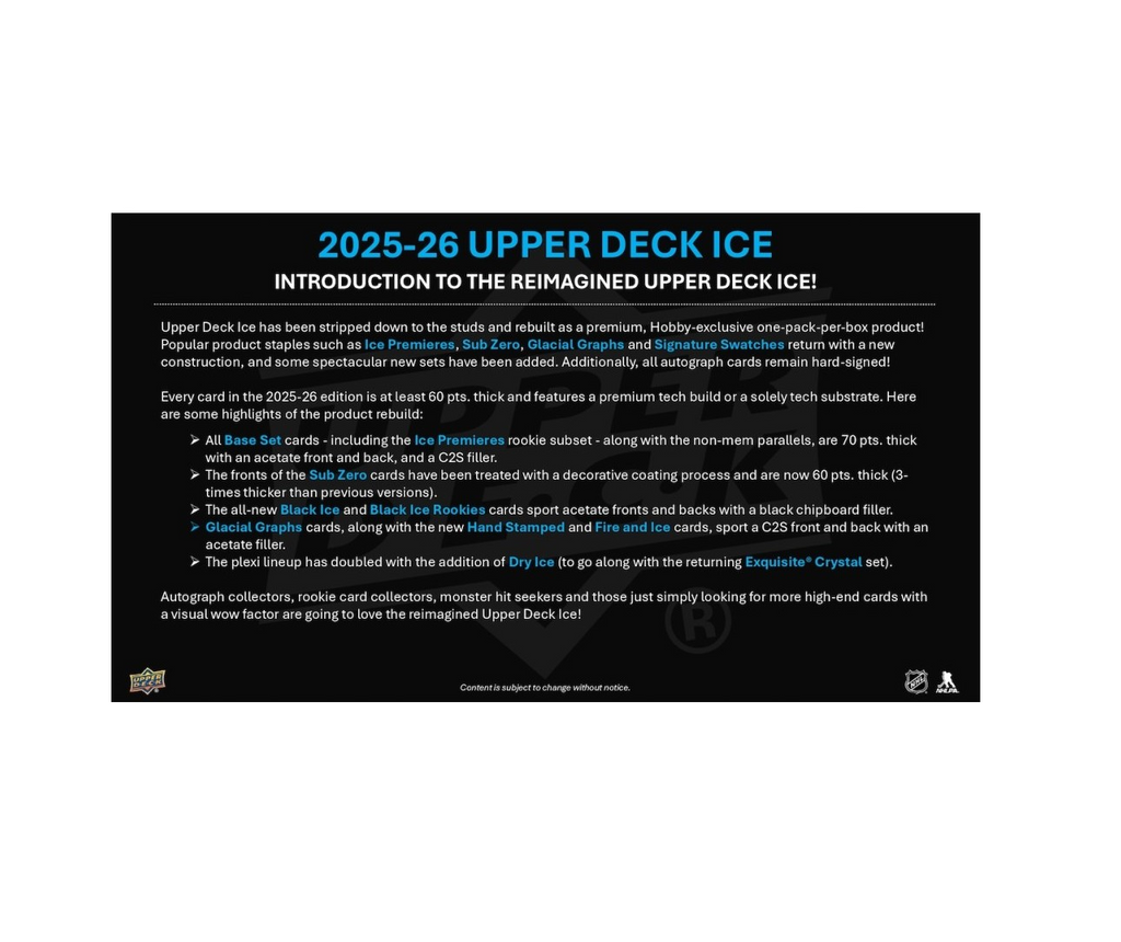 2025-26UpperDeckIceHockeyHobbyBox9