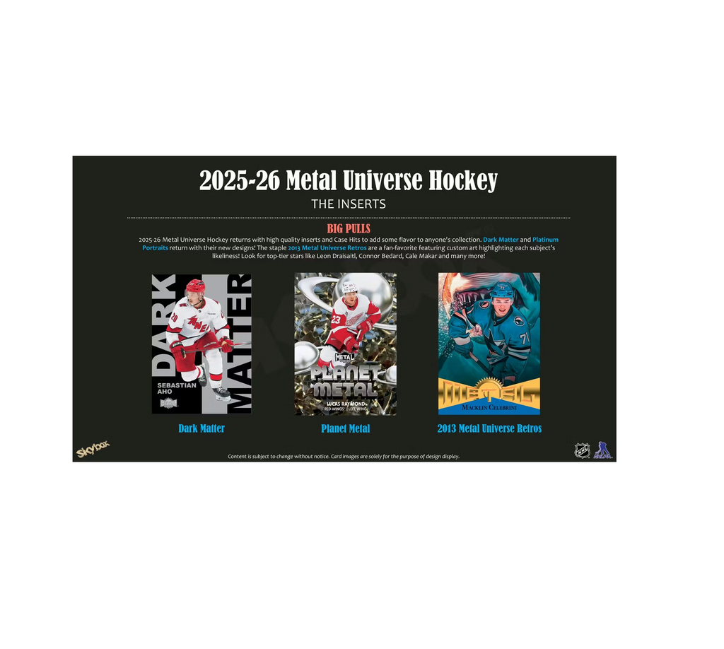2025-26UpperDeckSkyboxMetalUniverseHockeyBlasterBox4