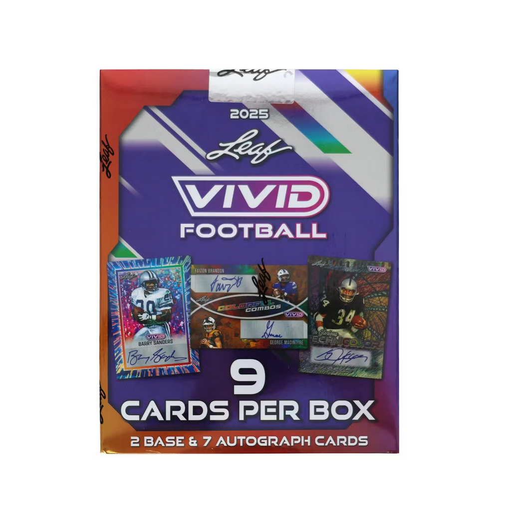2025LeafVividFootballHobbyBox