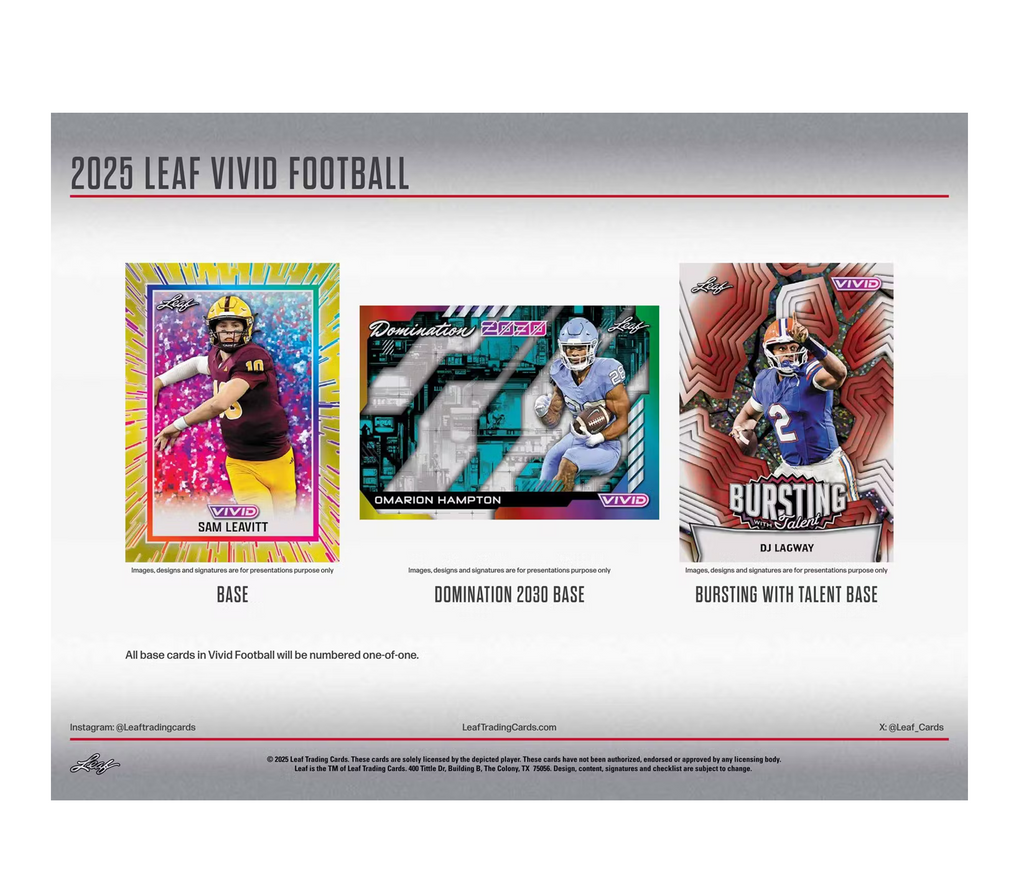 2025LeafVividFootballHobbyBox3