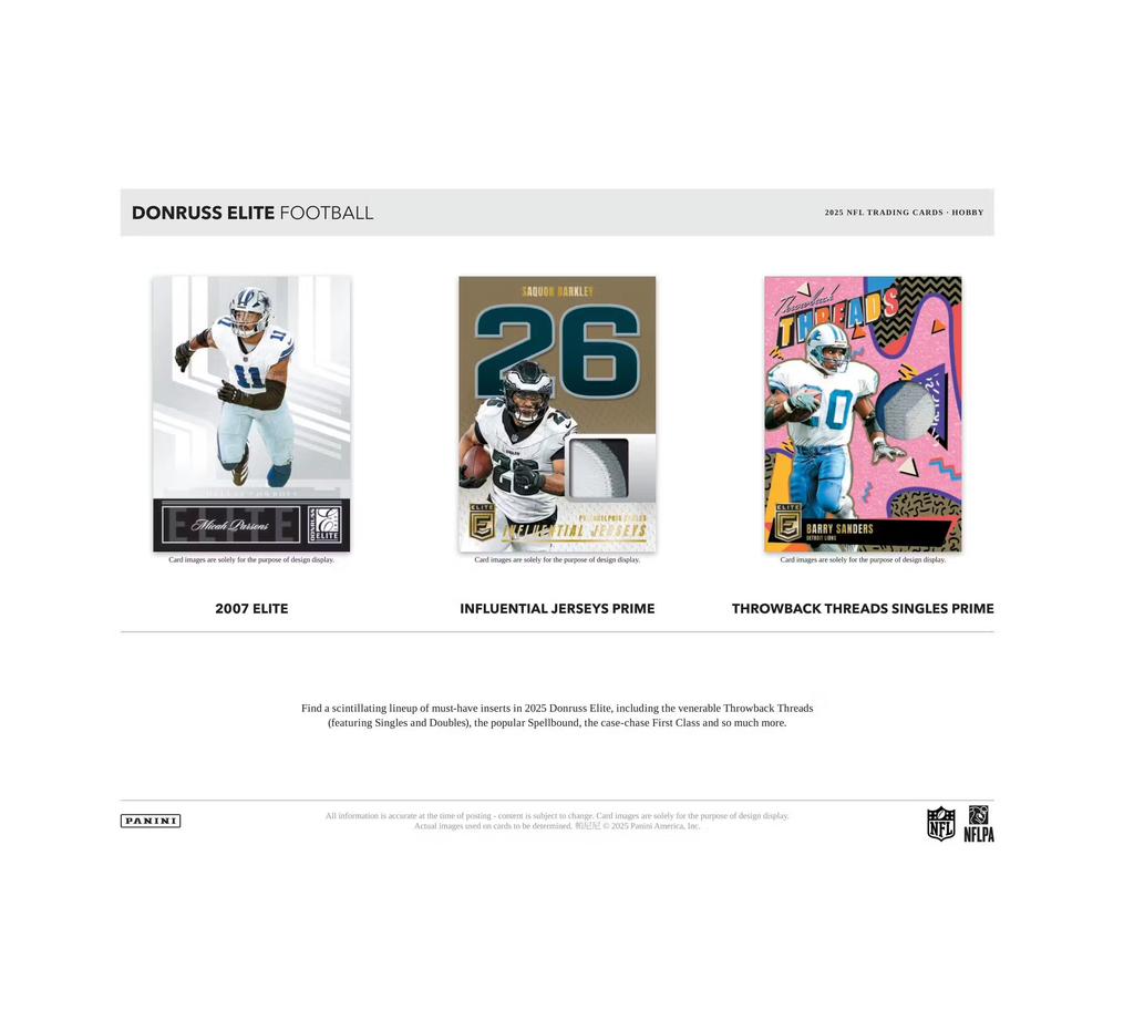 2025PaniniDonrussEliteFootballHobbyBox4