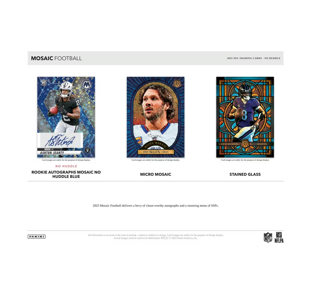 2025PaniniMosaicFootballNoHuddleBox3-1