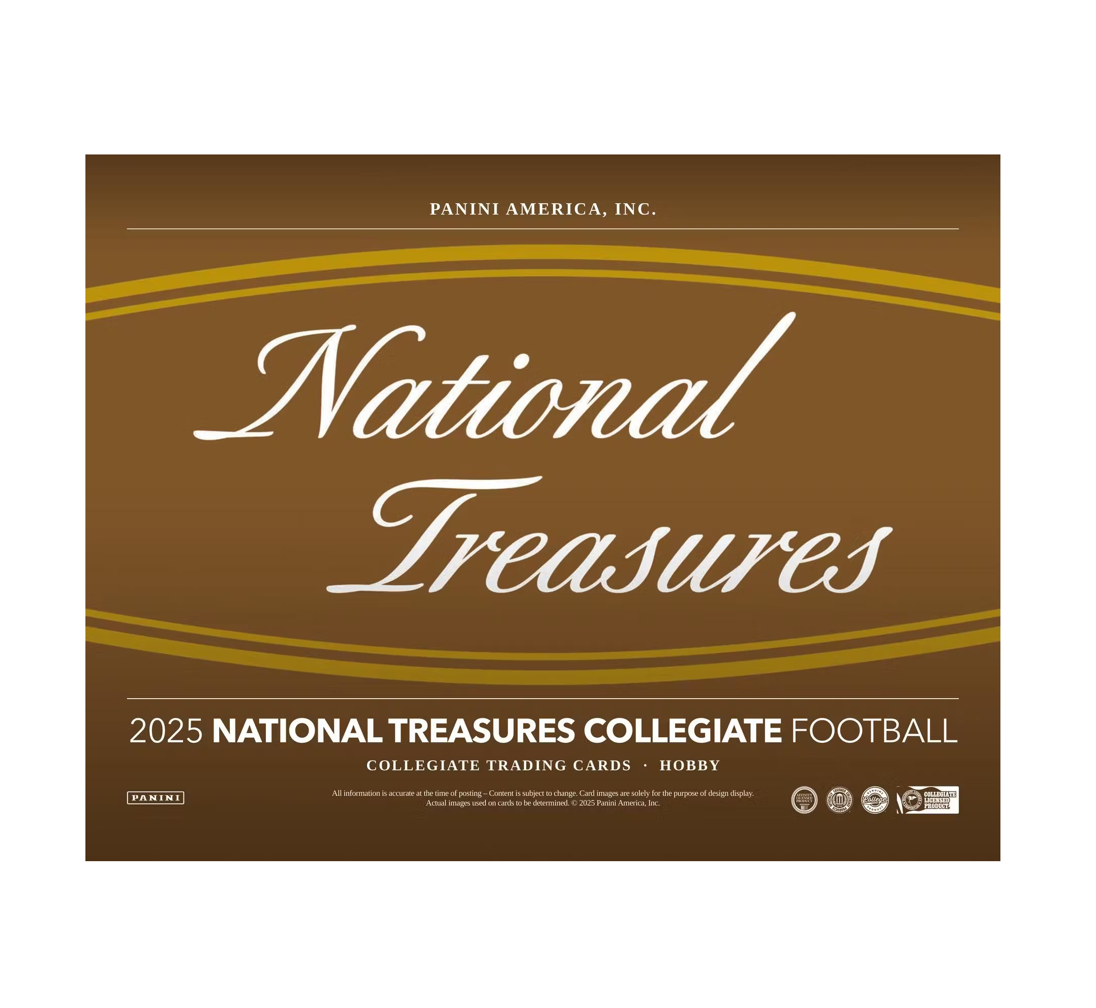 2025PaniniNationalTreasuresCollegiateFootballHobbyBox2