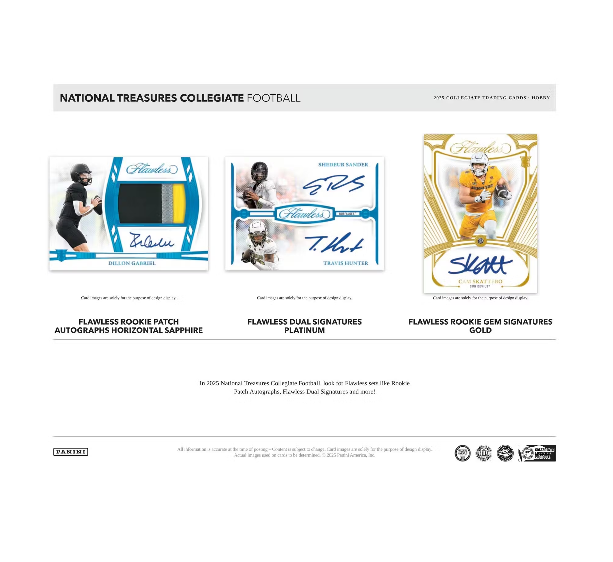 2025PaniniNationalTreasuresCollegiateFootballHobbyBox4