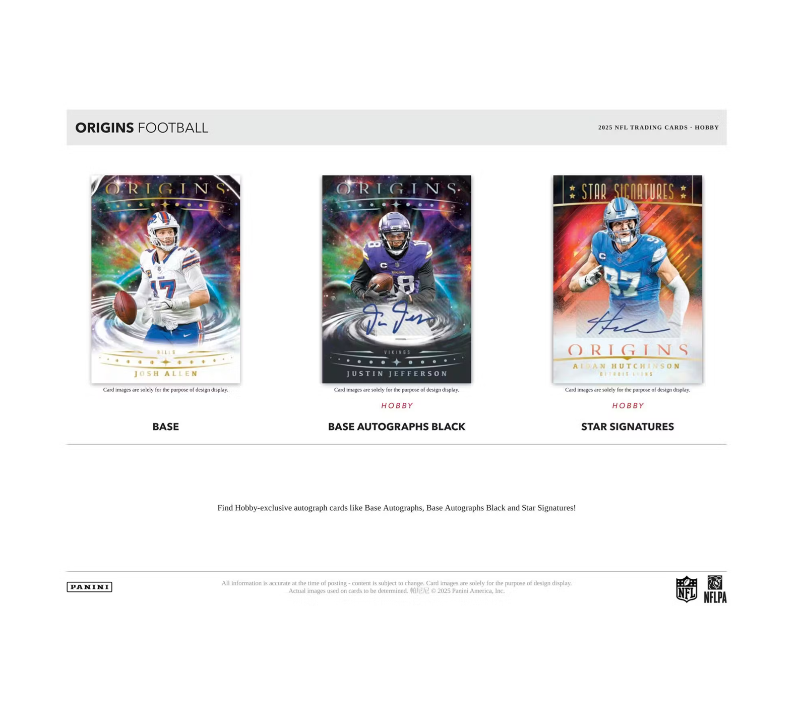2025PaniniOriginsFootballHobbyBox3