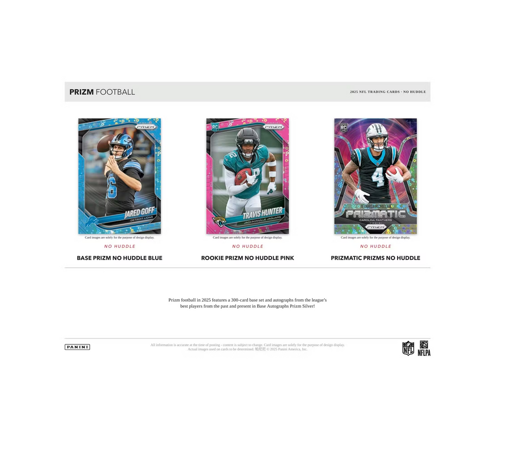 2025PaniniPrizmFootballNoHuddleBox2