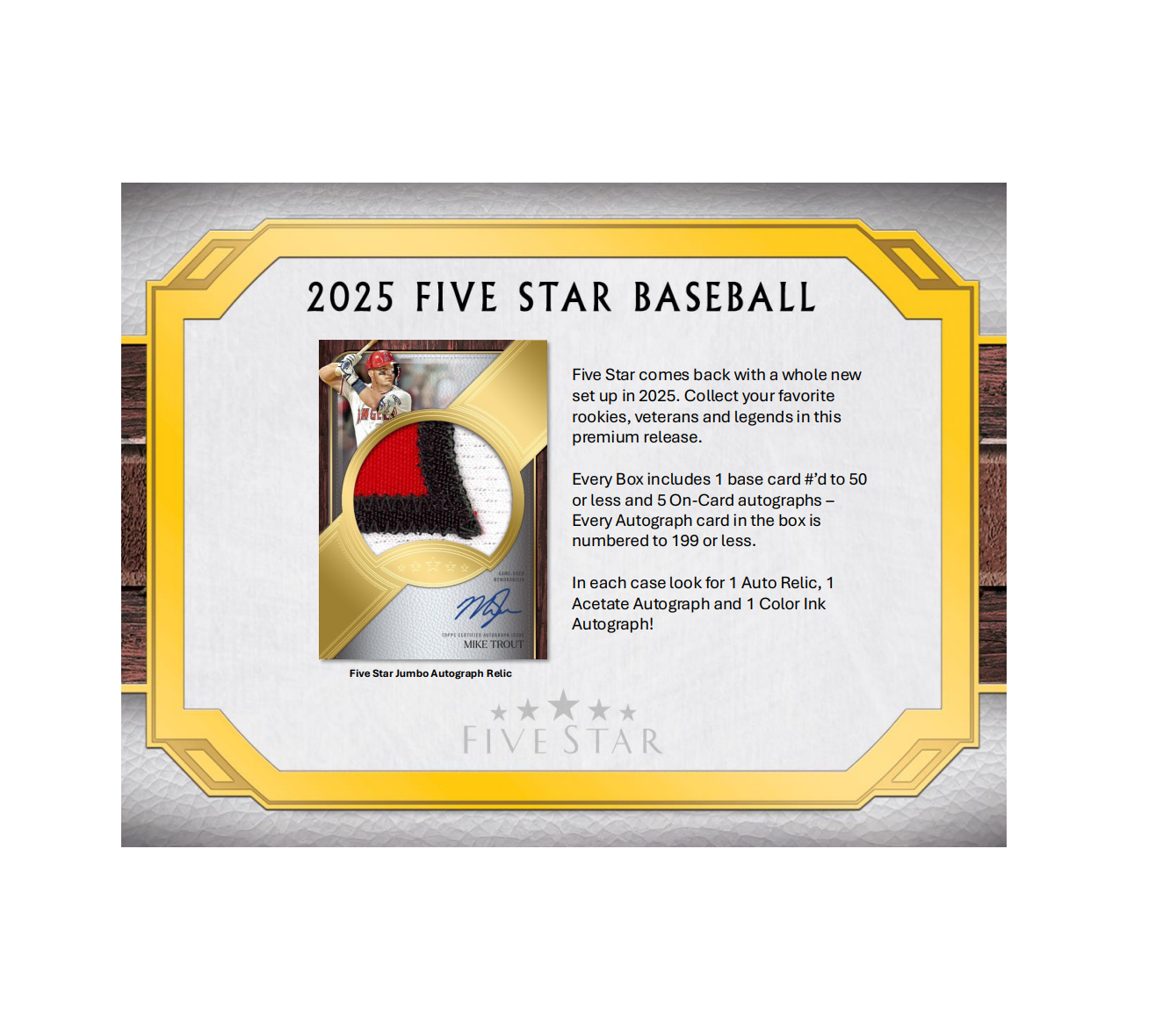 2025ToppsFiveStarBaseballHobbyBox1