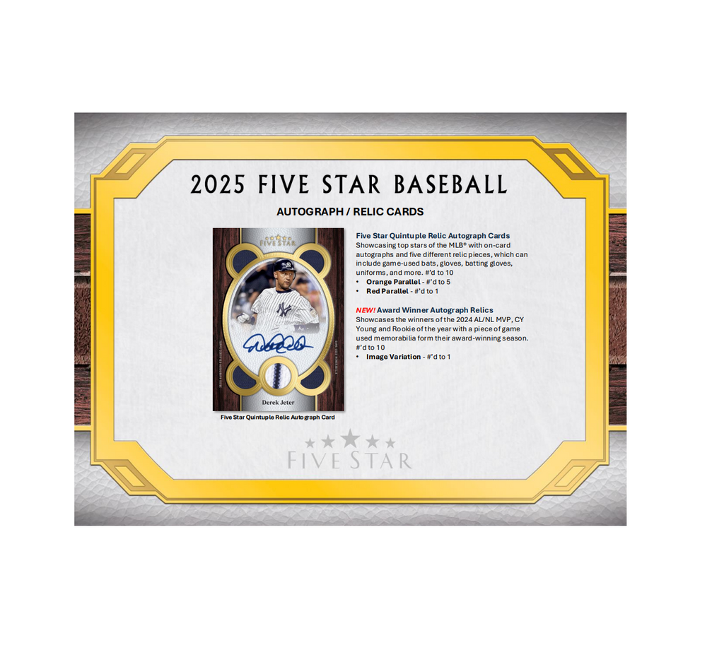2025ToppsFiveStarBaseballHobbyBox3