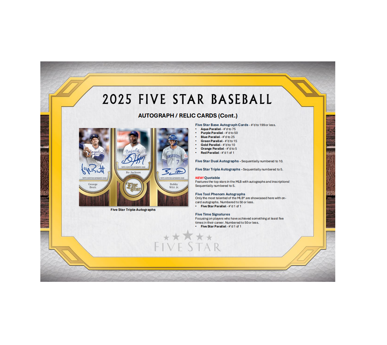 2025ToppsFiveStarBaseballHobbyBox6