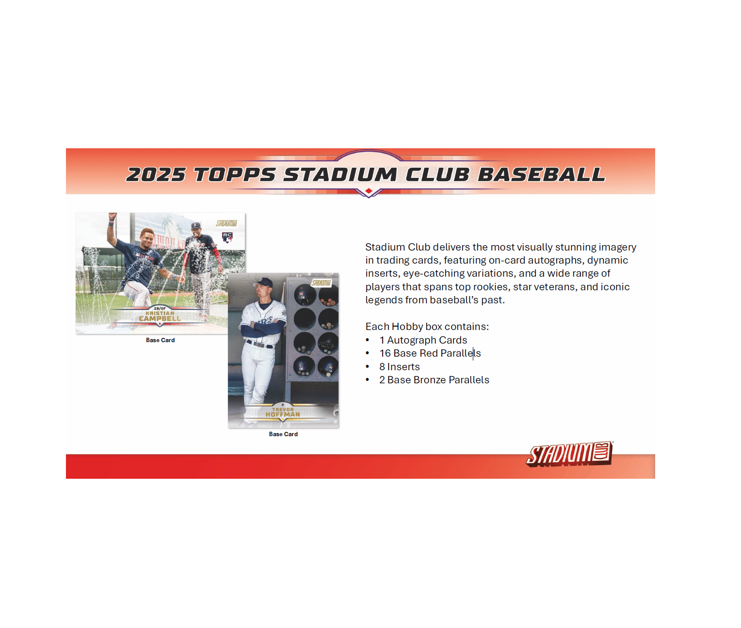 2025ToppsStadiumClubBaseballHobbyBox1