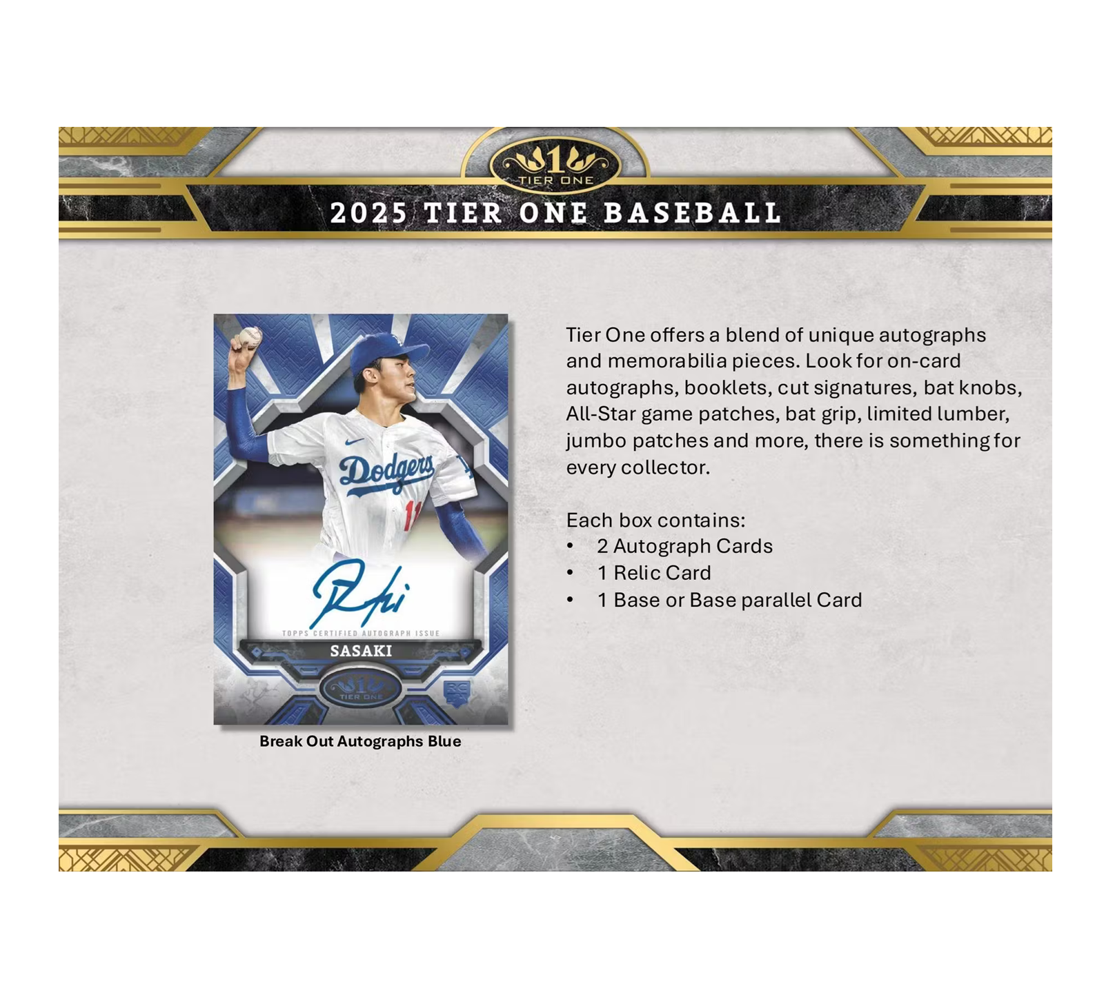 2025ToppsTierOneBaseballHobbyBox2