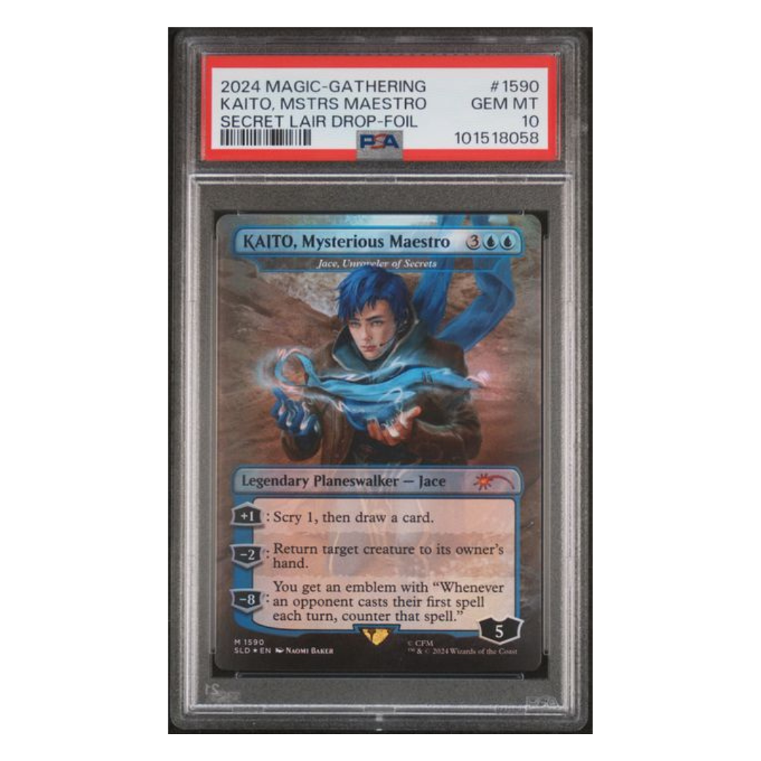 2024 MAGIC THE GATHERING SECRET LAIR DROP #1590 KAITO, MSTRS MAESTRO HATSUNE MIKU-FOIL - PSA 10