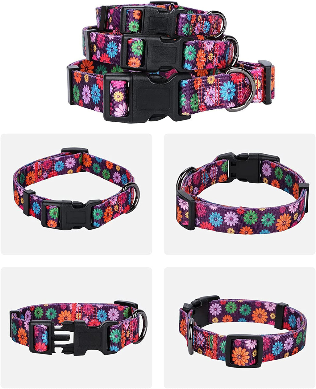 Floral Dog Collar Large
