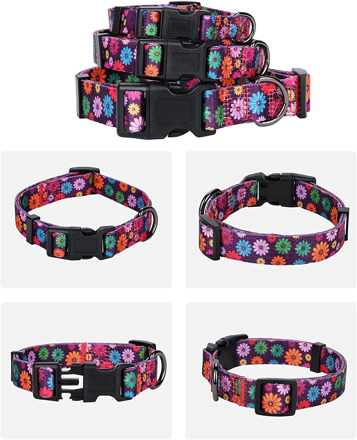 Floral Dog Collar Large