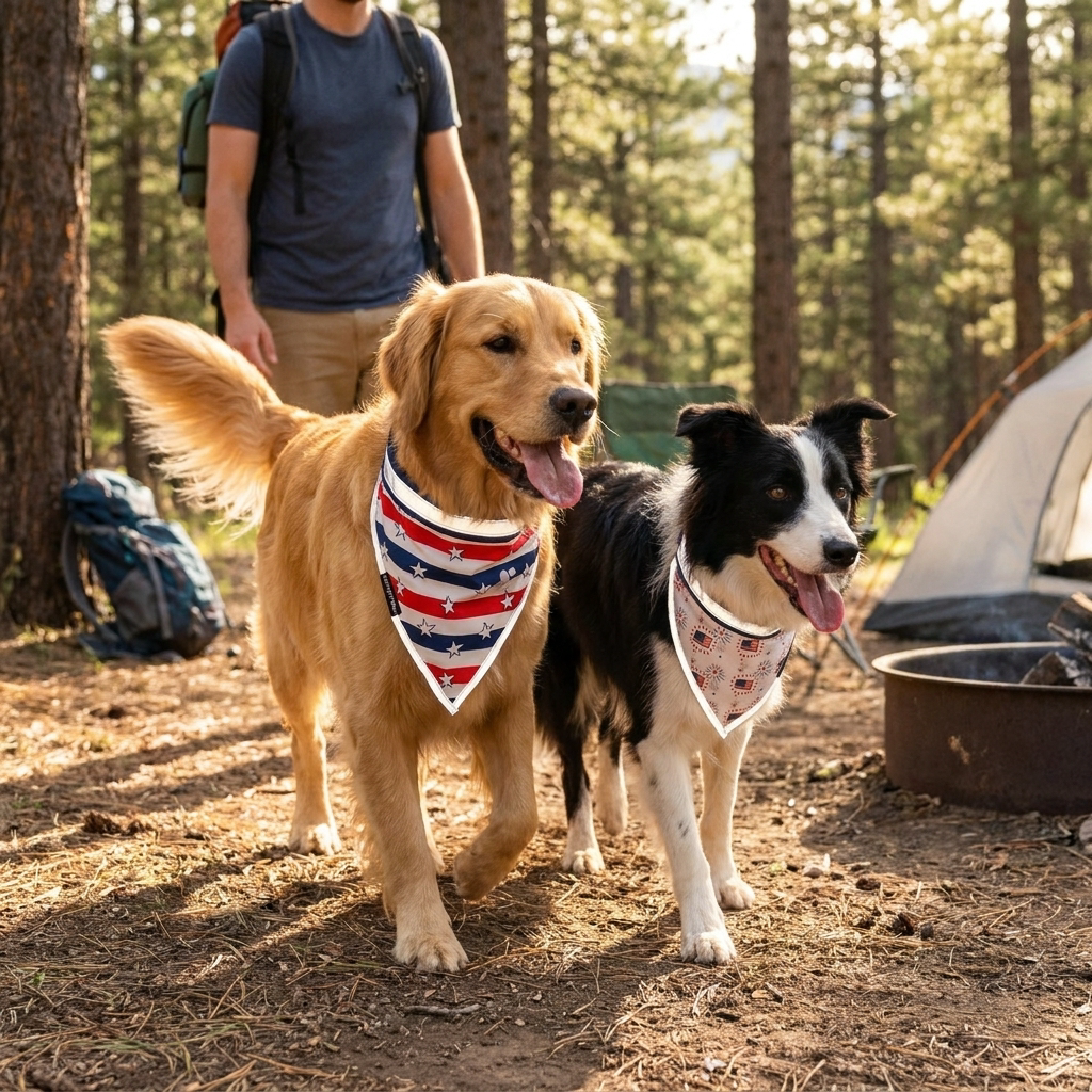 Reflective Pet Bandana 2-Pack Medium