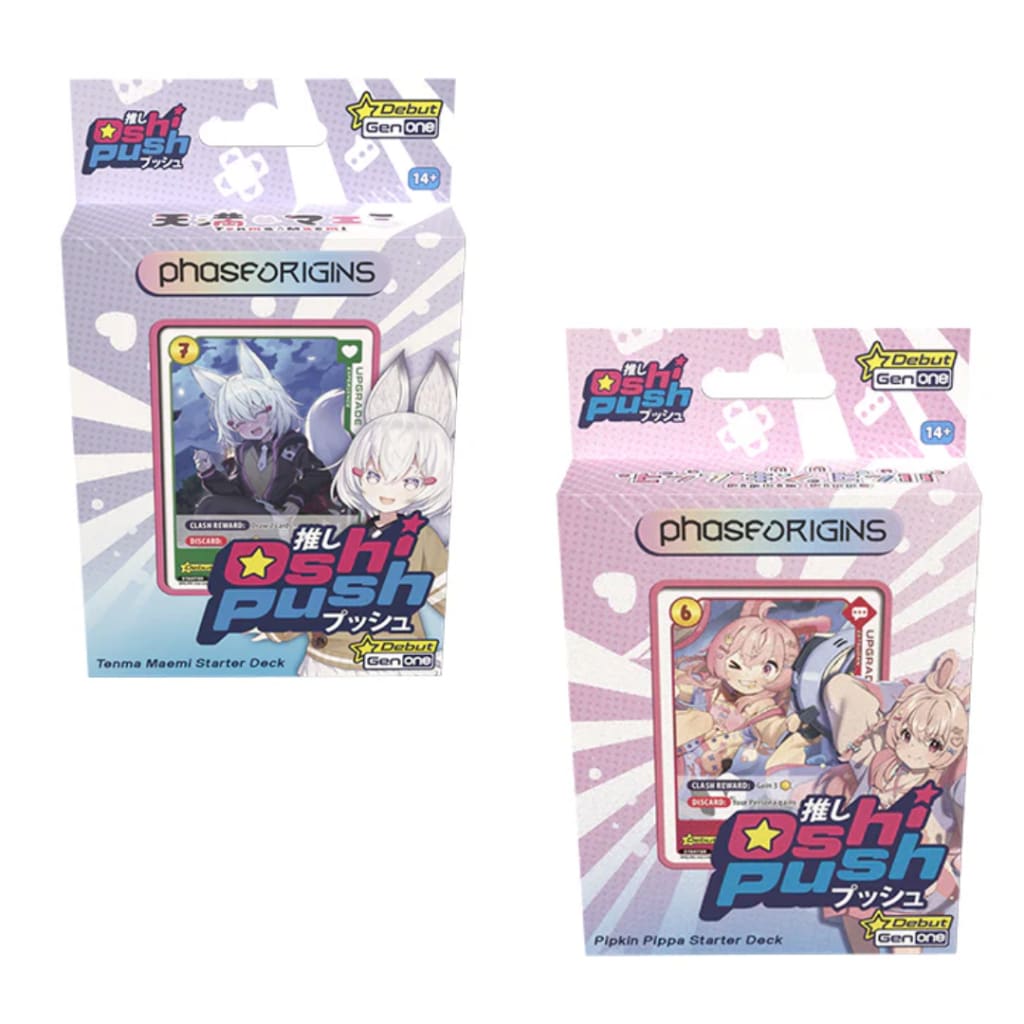 Oshi Push: VTuber Card Game Gen 1 Starter Decks - Bundle Of 2