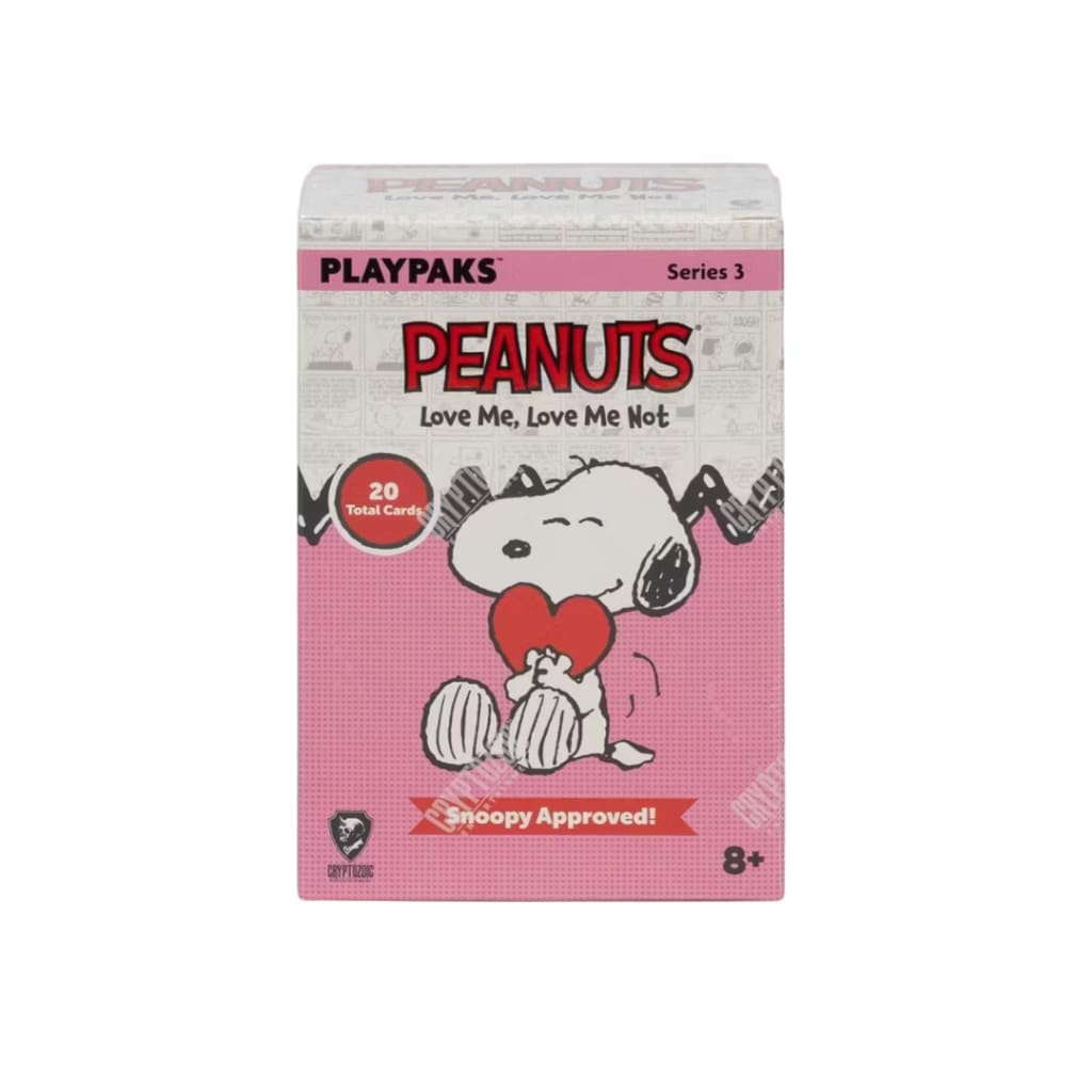 Peanuts Playpaks: Love Me, Love Me Not 4-Pack Blaster Box (Cryptozoic 2026)
