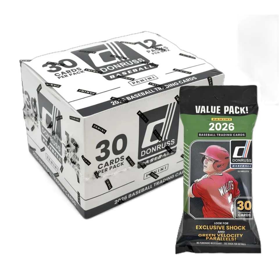 Donruss Baseball Jumbo Value 12-Pack Box Ravli