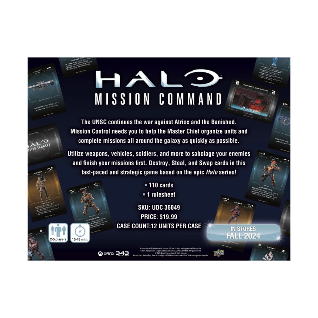 Upper Deck Halo: Mission Command a Halo Pocket Game